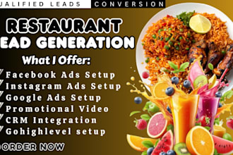 restaurant leads restaurant facebook ads restaurant google ads video ads