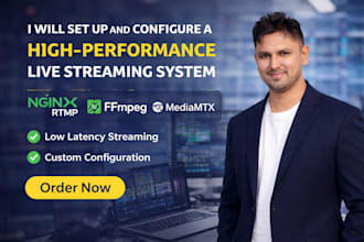 set up rtmp or rtsp live streaming server using nginx and ffmpeg