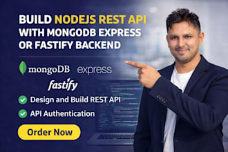 build nodejs rest API with mongodb express or fastify backend