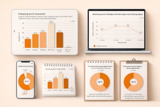 design clean data visualization, charts and graphs