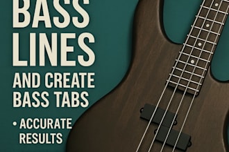 transcribe bass tabs for a song of your choice