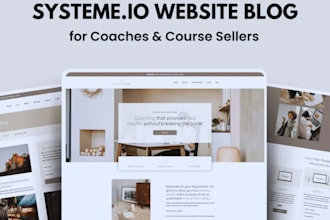 setup high converting systeme landing page, sales funnel, one page, bloq designs