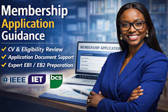 prepare ieee iet bcs membership application and documentation for eb1 eb2 niw