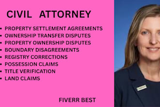 manage property conflicts, registry issues, ownership, boundary, and land claims
