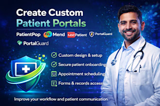 create custom patient portals using patientpop mend nextpatient portalguard