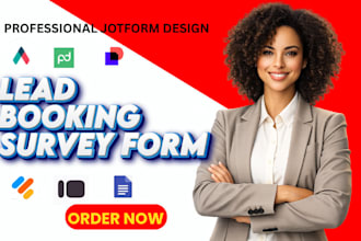 create jotform google form cognito typeform booking and survey lead generation