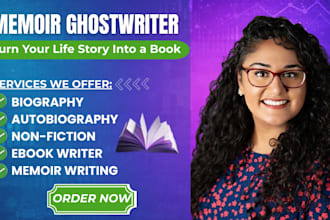 ghostwrite your biography memoir autobiography non fiction ghostwriting