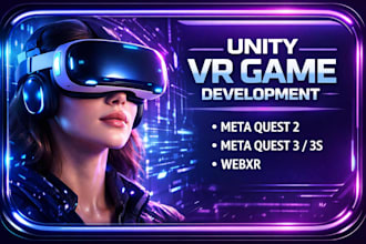 do game development in 3d, 2d, VR game by unity game developer