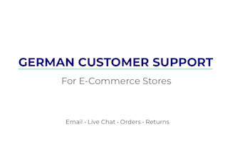 be your german customer support expert for ecommerce