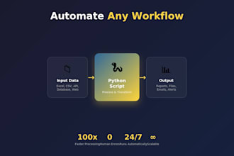 python automation, data processing, and API integration