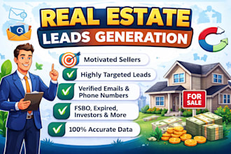provide b2b and real estate lead generation services