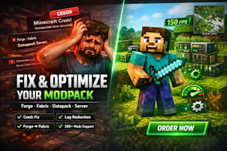 build fix optimize minecraft modpack convert forge mod to fabric datapack server