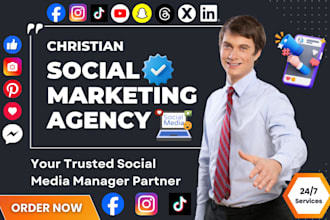 chrisitian social media marketing manager content creator nonprofit church ads
