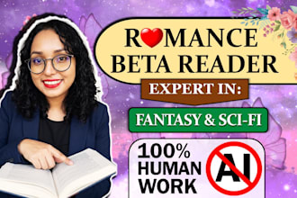 be your romance beta reader expert in fantasy novels
