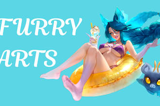 draw furry art, furry oc, fursona, anthro,  avatar, sfw, nsfw, feral art