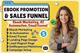 ebook promotion sales funnel ebook marketing ai automation email funnel