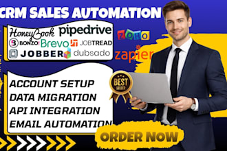 automate honeybook dubsado zapier pipedrive jobber zoho crm jobtread brevo bonzo