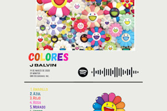 make a custom album poster of your choice