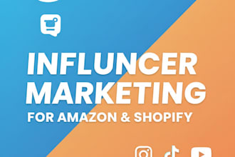 promote your amazon, shopify product listing and store with influencer marketing
