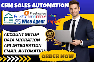setup rei reply freshsales automation wise agent lofty connecteam resimpli getyn