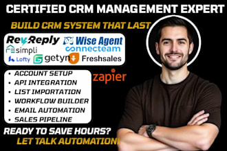 setup rei reply freshsales automation wise agent lofty connecteam resimpli getyn