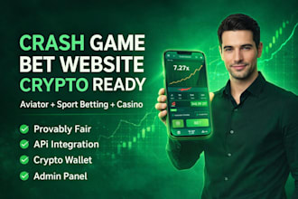 develop crypto bet website, crash game aviator, sportsbook api, sports bet app