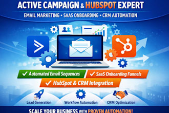 do activecampaign email marketing saas onboarding hubspot crm email automation