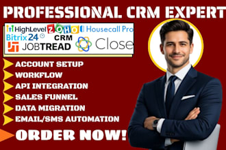 do jobtread housecall pro automation bitrix24 close io ghl zoho crm integration