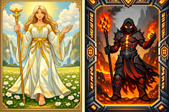 design custom card game designs for board and digital games