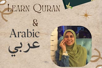 teach you quran with tajweed and arabic language