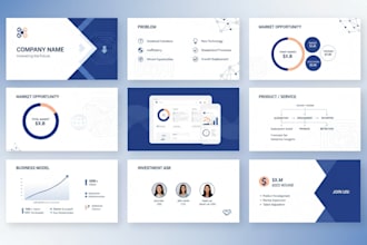 create corporate pitch deck, academic research,sales strategy presentation slide