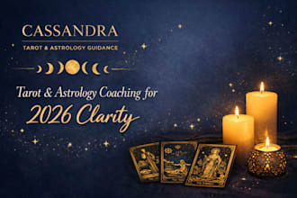 give tarot, astrology and coaching guidance to help you meet your 2026 goals