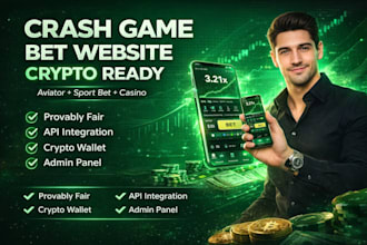 develop aviator game crash game, sport bet website, bet365 bot, p2e game, poker
