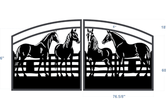 create metal gate shop drawing, laser cut dxf for gate,