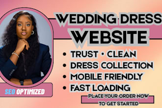 wedding dress website, bridal boutique site, bridal fashion website