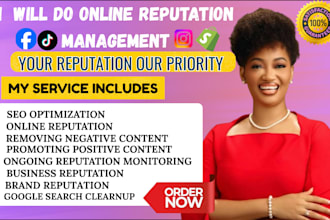 improve online reputation management, ORM, services to suppress negative links
