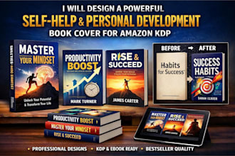 design bestseller self help or personal development book cover for amazon kdp
