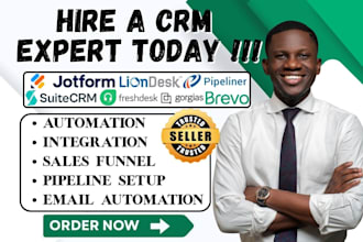 setup gorgias liondesk pipeliner suitecrm freshdesk  brevo jotform integration