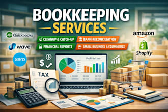 do online and catch up bookkeeping with accurate financial reports