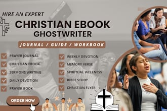 ghostwrite, design christian devotional book bible study sermon prayer journal
