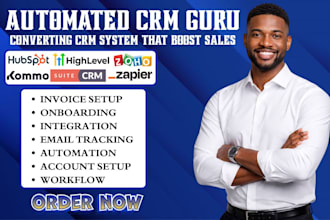 setup hubspot email automation suitecrm ghl dashboard kommo zoho crm integration