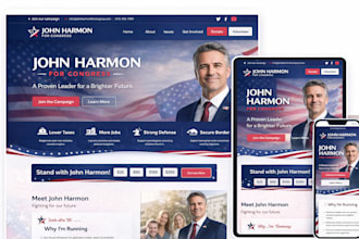 design a political campaign website