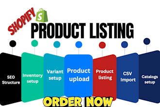 setup shopify product listing product upload import inventory manager
