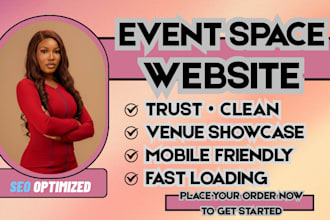 event space website, venue website, banquet hall site