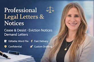 draft cease and desist letters, eviction notices, rental dispute demand letters