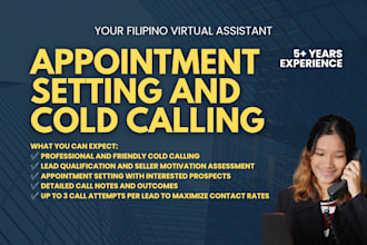 do appointment setting and cold calling