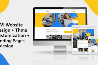 design divi website theme customization landing page speed optimization bug fix