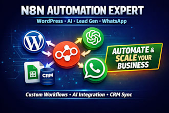 do n8n wordpress automation, n8n ai automation, n8n lead generation,n8n whatsapp