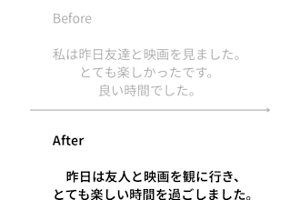 proofreading and rewrite yours japanese text naturally