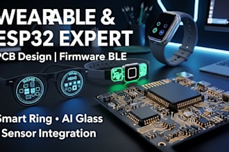 wearable health device, ai smart ring, hifi mems mic, pcb esp32 firmware expert